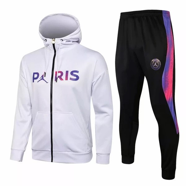 Chaqueta Con Capucha Paris Saint Germain 2021-2022 Blanco Purpura Negro